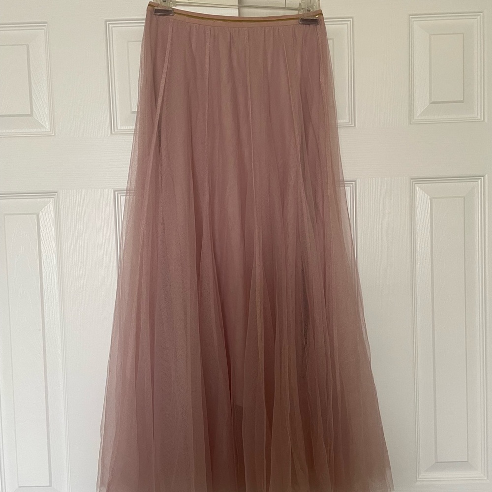 Elegant Mauve Tulle Skirt